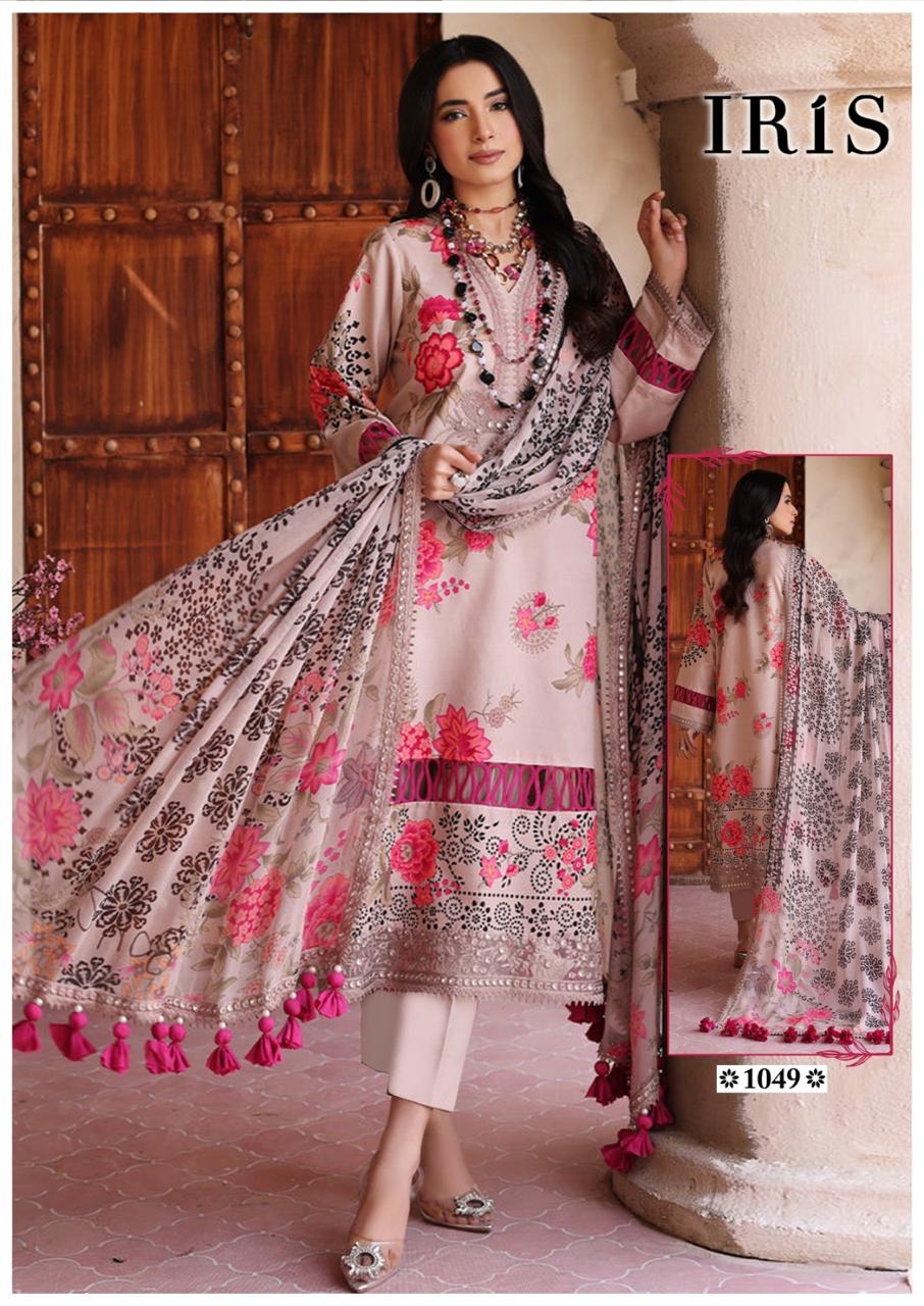 Afsanah Vol 5 By Iris Luxury Cotton Pakistani Dress Material Wholesalers In Delhi
